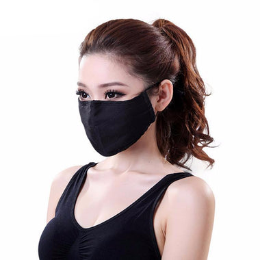Black Windproof Face Mask