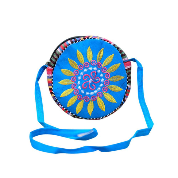 Cute Flowers Embroidered Women Slingbag